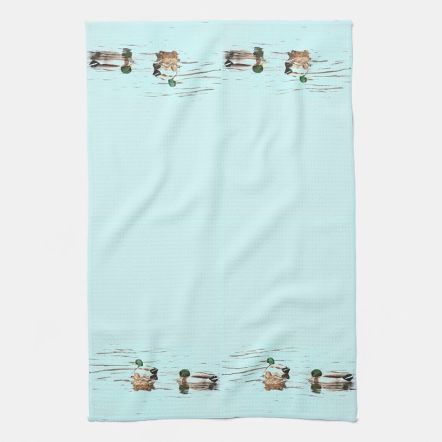 Serviette d'art de canards de Mallard (Vertical)