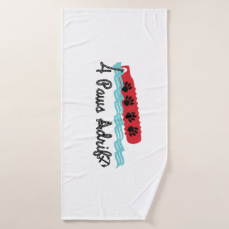 Serviette de bain à 4 pattes à la dérive