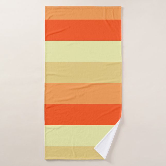 Serviette de bain à rayures de couleur mixte - Sof (Serviette de bain)