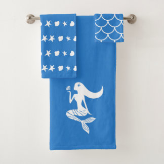 Serviette de bain à thème Sirène