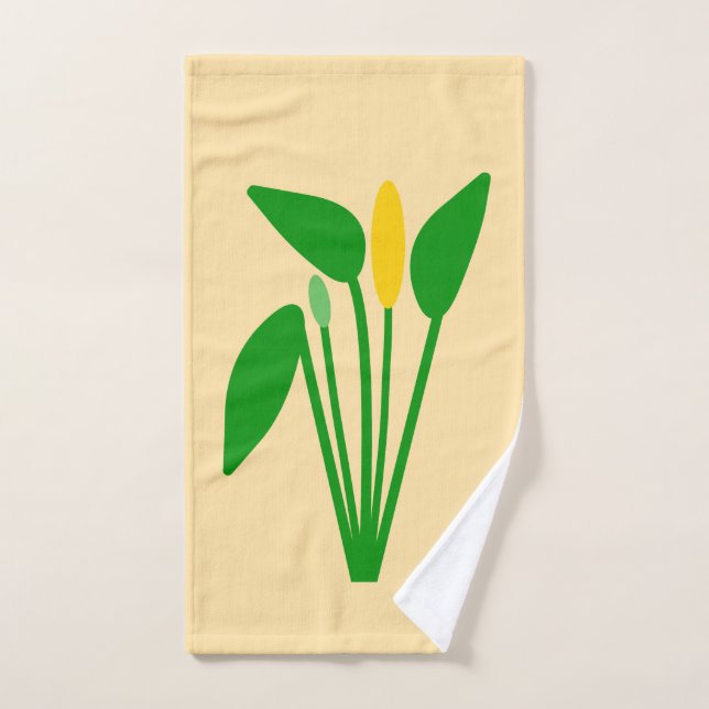 Serviette de bain Araceae (Serviette à main)