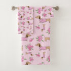 Serviette de bain Dachshund Ensemble Doxie + Peoni