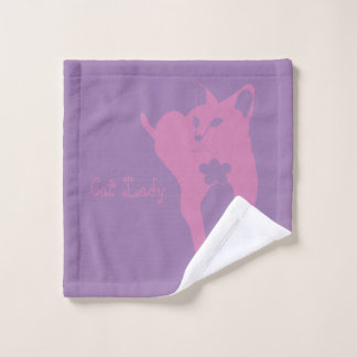 Serviette de bain Dame aux chats