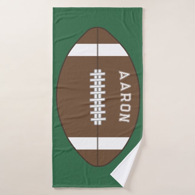Serviette de bain de football personnalisée (Serviette de bain)