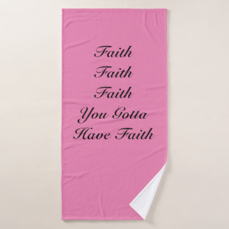 Serviette de bain de la foi chrétienne