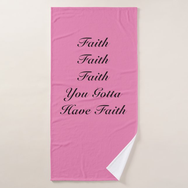 Serviette de bain de la foi chrétienne (Serviette de bain)