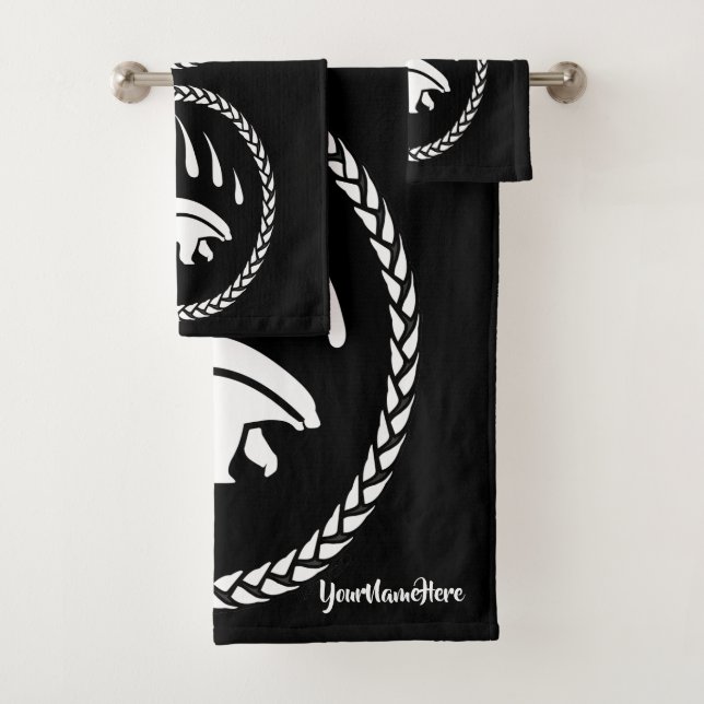 Serviette De Bain De L'Ours Ensemble Personnalisé  (En situation)