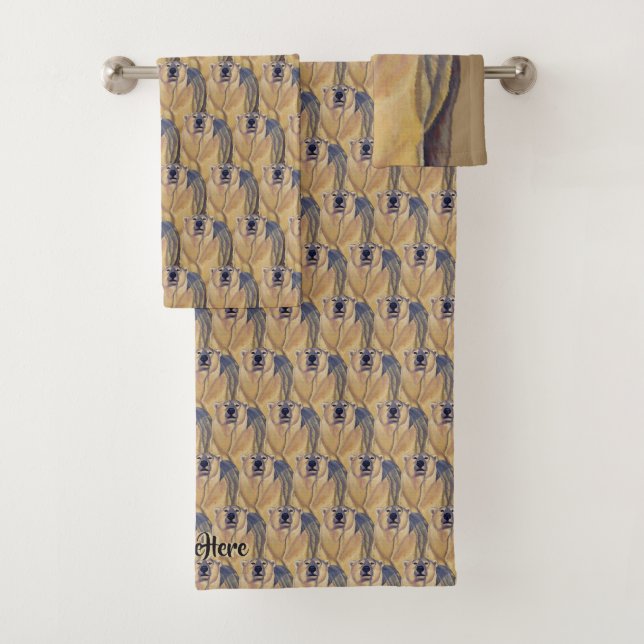 Serviette De Bain De L'Ours Ensemble Polaire Perso (En situation)