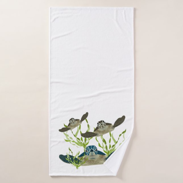 Serviette de bain des tortues de mer (Serviette de bain)