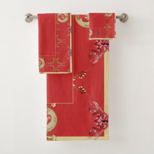 Serviette de bain du 40ème/15ème Mariage