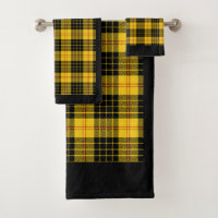 Serviette de bain en Citrus Jaune et Noir