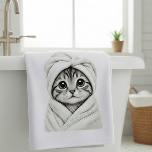 Serviette de bain et de plage pour amoureux des ch