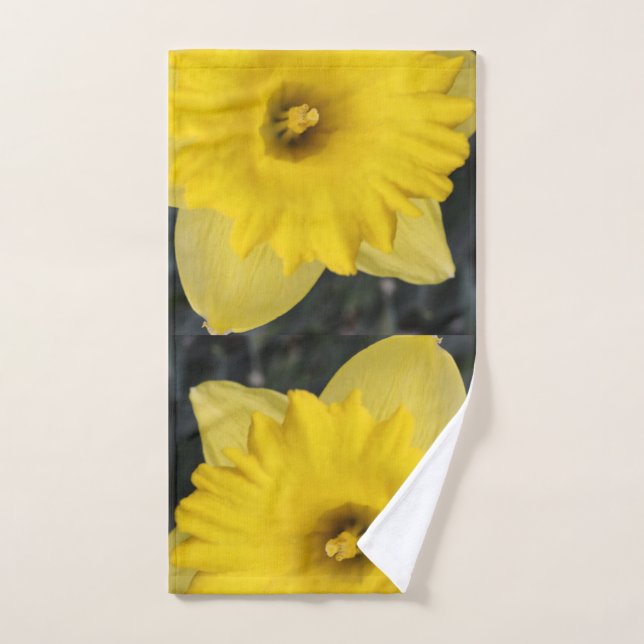 Serviette de bain jonquille jaune (Serviette à main)