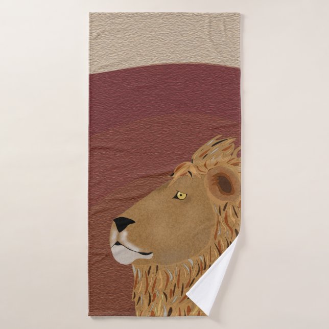 Serviette de bain Lion (Serviette de bain)