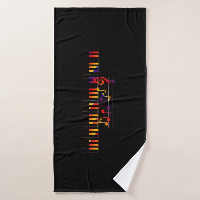 Serviette de bain "Musique" (Serviette de bain)