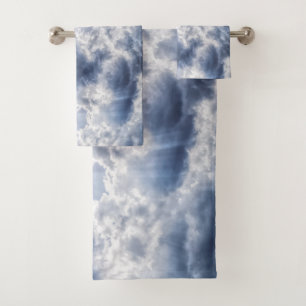 Serviette de bain nuageuse