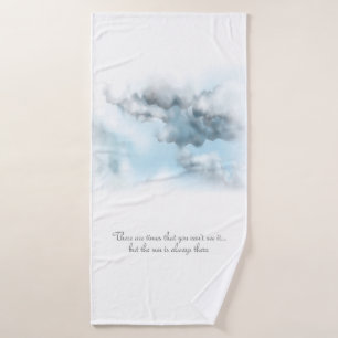 Serviette de bain nuageuse