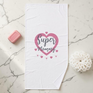 Serviette de bain personnalisée Super Maman, meill