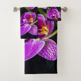 Serviette de bain pourpre orchidée
