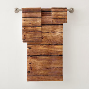 Serviette de bain Rustique Bois Orange