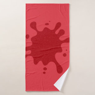 Serviette de bain tomate rouge personnalisée