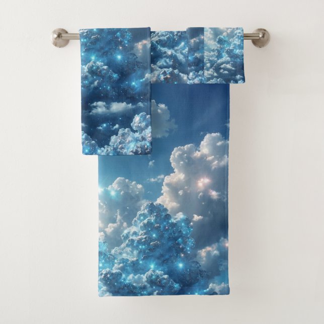 Serviette de bain ultra Sky Blue Nuds (En situation)