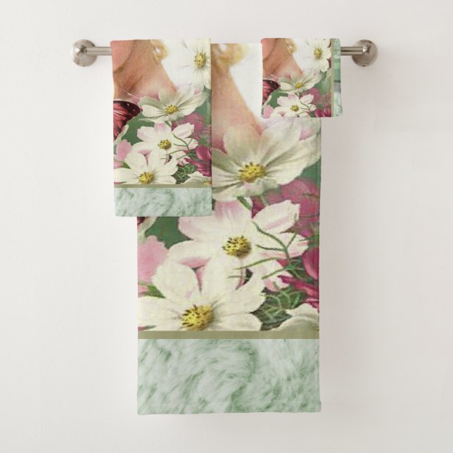 Serviette de bain Victorian (En situation)