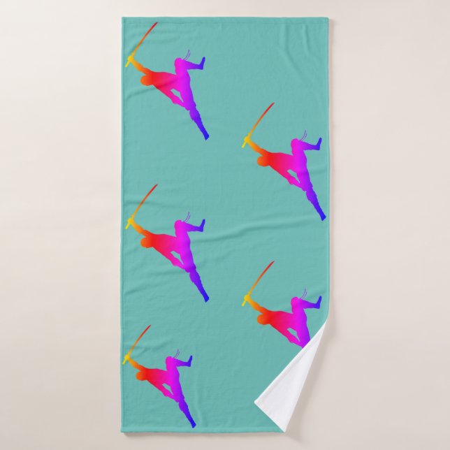 Serviette de bains Ninja (Serviette de bain)