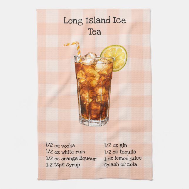 Serviette de bar Long Island Ice Tea (Vertical)