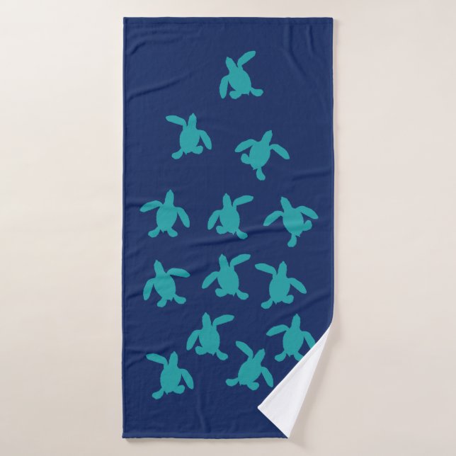 Serviette de Bath de Hatchlings de tortue de mer (Serviette de bain)
