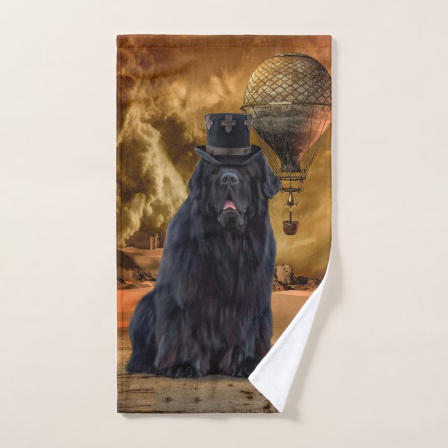 Serviette de bave de Steampunk d'ours de Notta (Serviette à main)