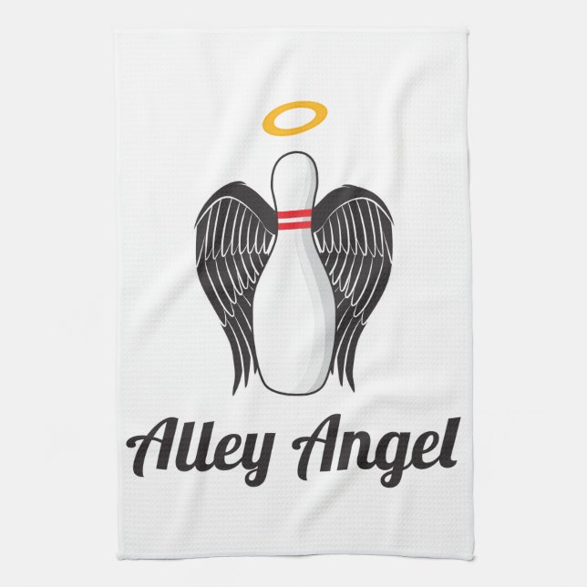 Serviette de bowling d'ange d'allée (Vertical)