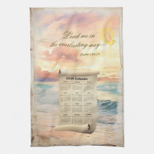 Serviette de calendrier 2026 Inspirant Psaume 139