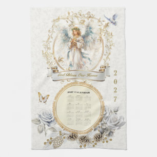 Serviette de calendrier 2027 Ange Gardien 