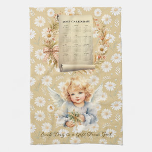 Serviette de calendrier 2027 Chaque jour est un ca