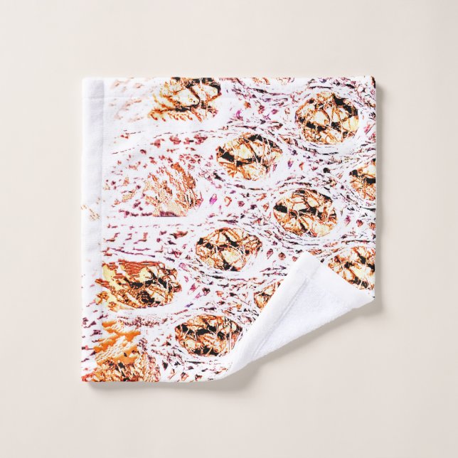 Serviette de cellule orange (Gant de toilette)