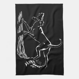 Serviette de chien Chasse Chien Art Serviette de t