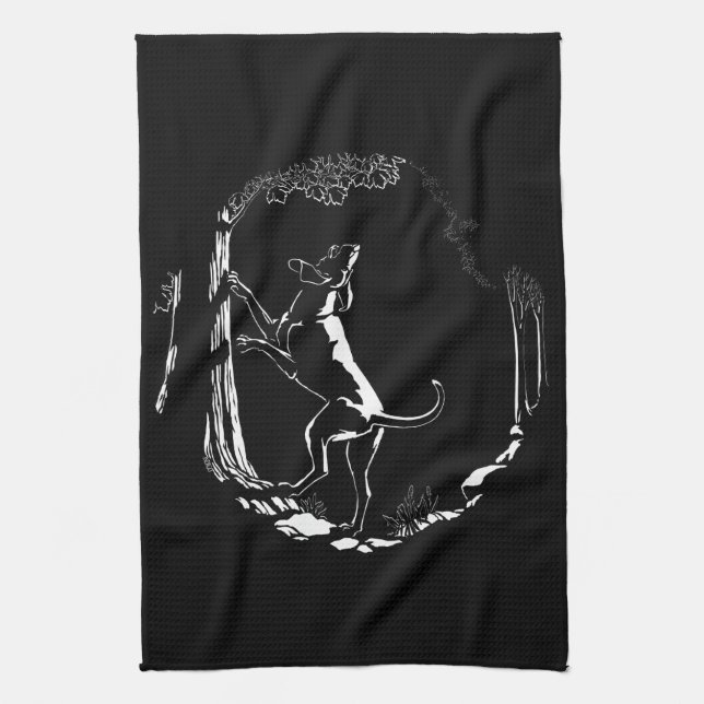 Serviette de chien Chasse Chien Art Serviette de t (Vertical)