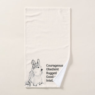 Serviette de Corgi