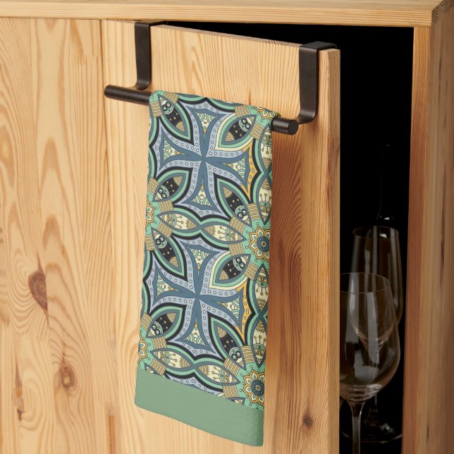Serviette de cuisine (Pliage en tiers)