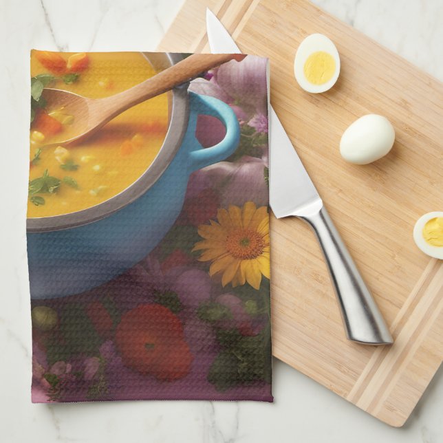 Serviette de cuisine 16 po x 24 po (Quart Plié)