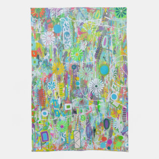 Serviette de cuisine à fleurs