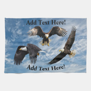Serviette de cuisine à l'aigle chauve