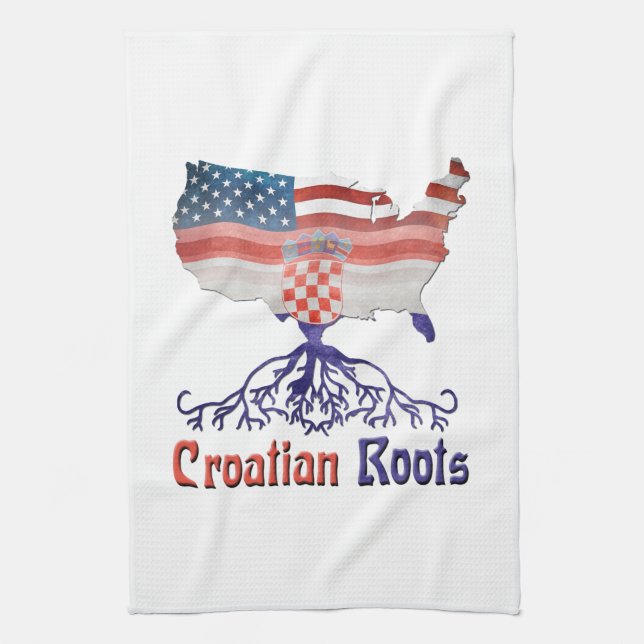Serviette de cuisine américaine Croate Roots (Vertical)