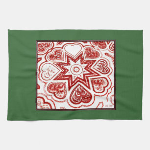 Serviette de cuisine 'Americana Hearts'
