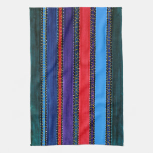 Serviette de cuisine arc-en-ciel du Guatemala