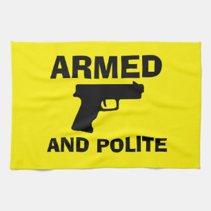 SERVIETTE DE CUISINE ARMÉE ET POLITE