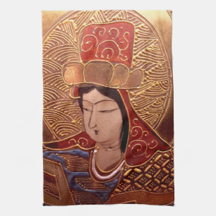 Serviette de cuisine asiatique classe femme