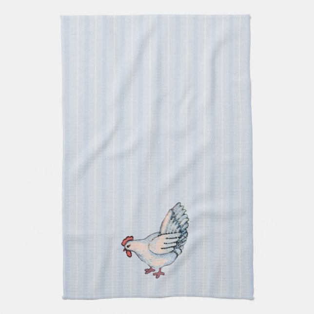 Serviette de cuisine au poulet du pays (Vertical)