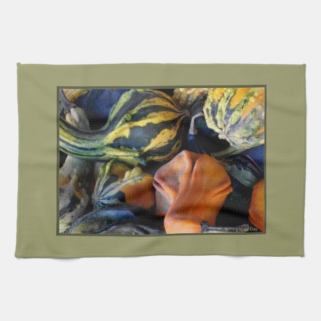 Serviette de cuisine 'Autumn Gourds' (Horizontal)